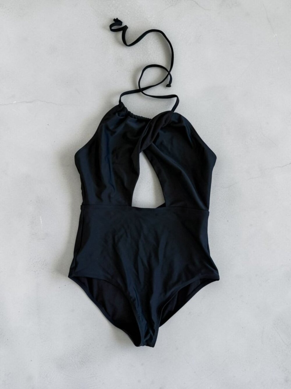 OLD NAVY Black One Piece Swimsuit Size Medium NEW NWT